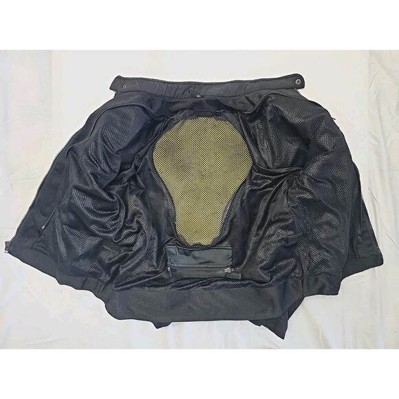 Xelement Black Mesh Liner Armored Padded Motorcycle Jacket 3XL - Picture 9 of 9